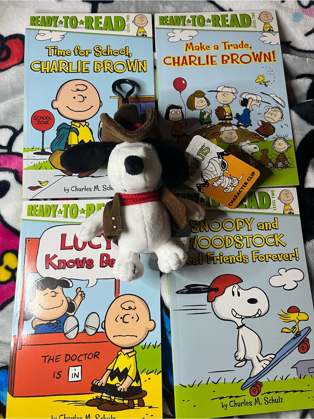 Peanuts Kids Books Lot OF 4 - NEW - PLUSHIE HAS SOLD *